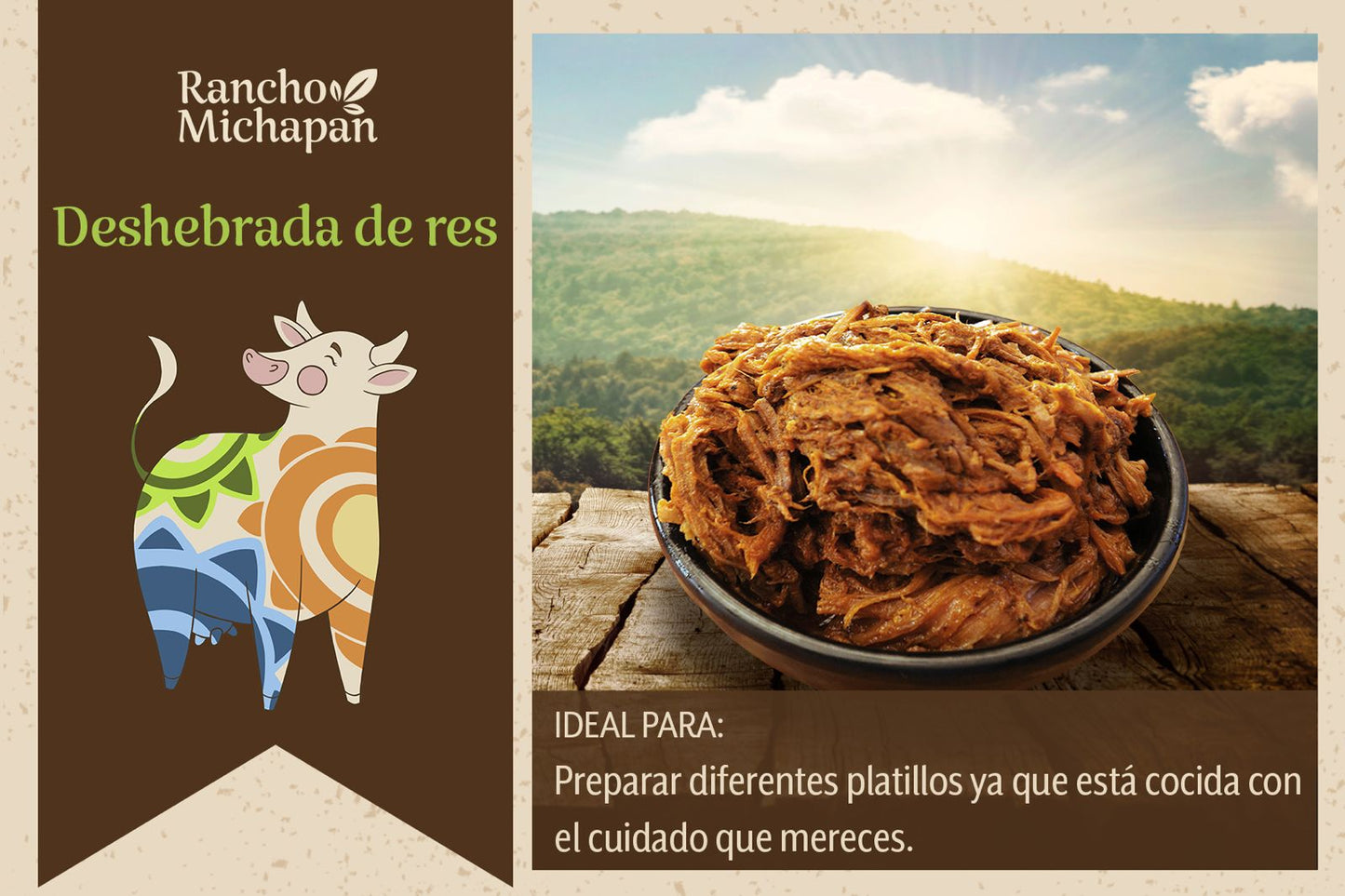 Carne Deshebrada de Res 250 gr