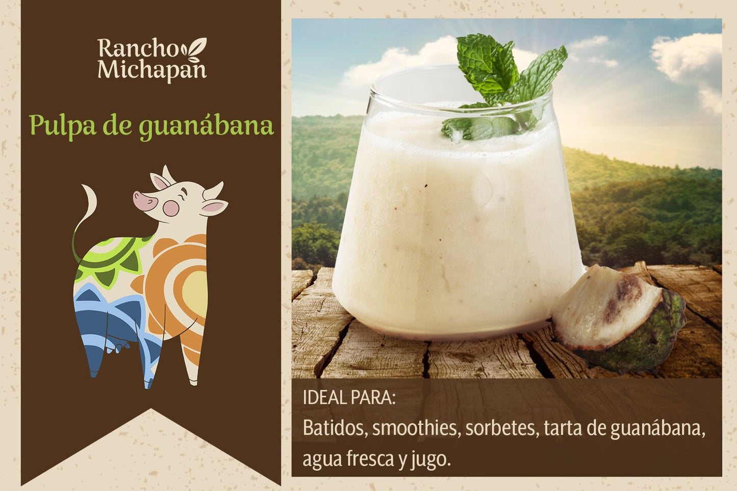 Pulpa de Guanábana de 1 Kg